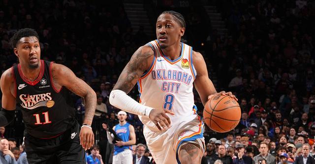 雷霆客场大胜76人 杰伦-威廉姆斯复出助队豪取